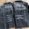 hímzés farmerkabátra, feleség, férj, gyöngyözés - CreativeDorci