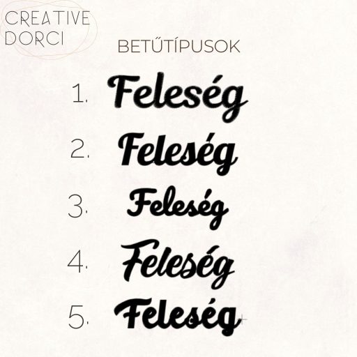 Hímzett farmerkabát, választható betűtípusok, Feleség - CreativeDorci