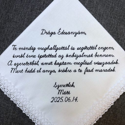 Drága Édesanyám feliratos esküvői ajándék - CreativeDorci