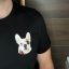 Kutya, Frenchie hímzés pólóra fotó alapján - CreativeDorci