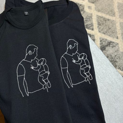 Apa és fia hímzés fotó alapján - CreativeDorci