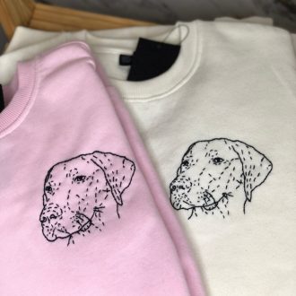 Vizsla, kutya, ló, cica, macska, nyuszi hímzés fotó alapján pulóverre, pólóra - CreativeDorci